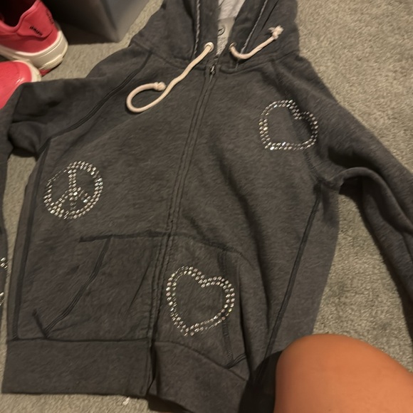 Love pink zipper up jacket - Picture 5 of 5